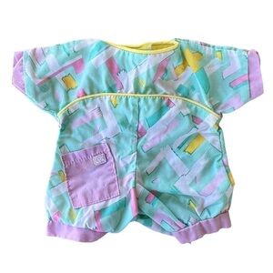 Vintage Cabbage Patch Kids Bean Butt Romper 90s Style Pastel Colors GUC